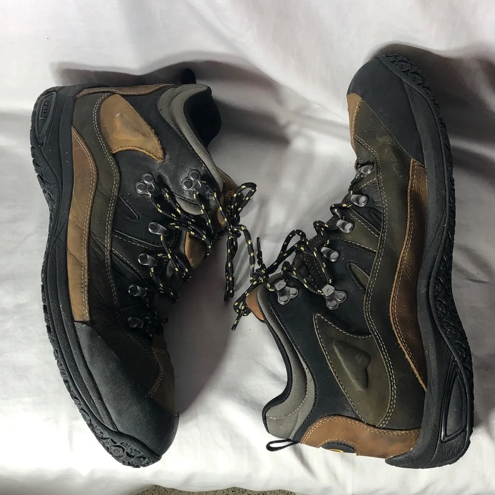 Men's Brown/Black Hiking Boots - Outdoor Trekking Shoesi Size 16